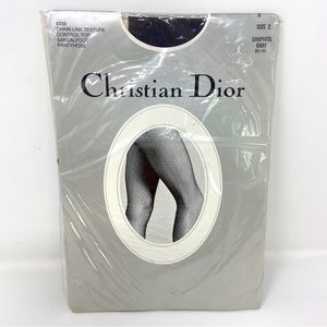 NWT Vintage CHRISTIAN DIOR Chain Link Control Top Pantyhose